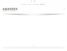 Tablet Screenshot of amandin.com